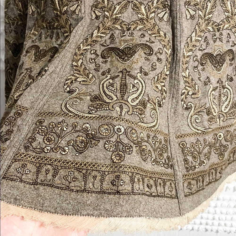 Elie Tahari embroidered wool blend skirt 0 xs s - Picture 9 of 15